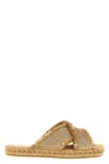 Jimmy Choo Aciel Woven Flat Sandals