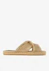 Jimmy Choo Aciel Woven Flat Sandals