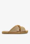 Jimmy Choo Aciel Woven Flat Sandals