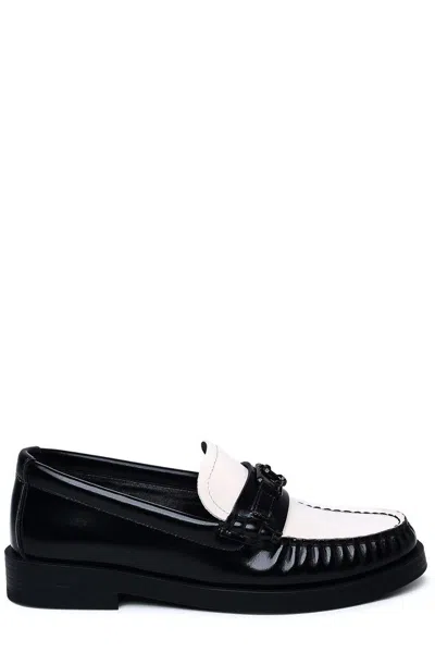 JIMMY CHOO ADDIE COLOUR-BLOCK LOAFERS