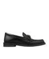 Jimmy Choo Addie Logo-plaque Leather Loafers In Black
