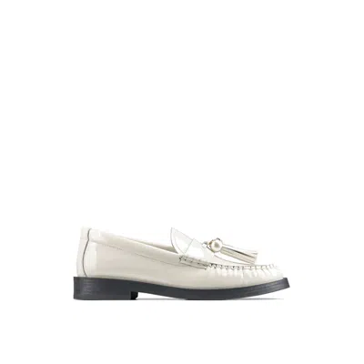 Jimmy Choo Addie Pearl Leather Loafers Women In White