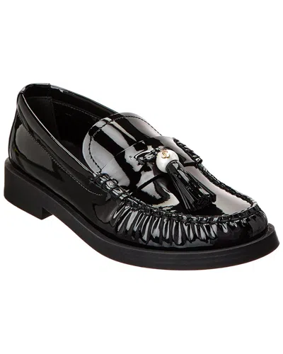 Jimmy Choo Addie Pearl Patent Loafer In Black