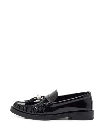 Pre-owned Jimmy Choo Addie Tassel-detail Loafers In Black
