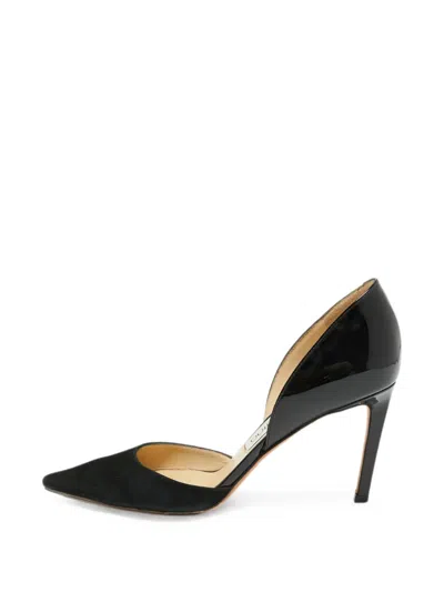 Pre-owned Jimmy Choo Addison D'orsay Pumps In Black
