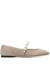 Jimmy Choo Ade Ballerina Shoes In Neutrals