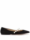 Jimmy Choo Women Ade Flat Suede Ballets