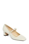 Jimmy Choo Ade Mary Jane Pump In Latte/white