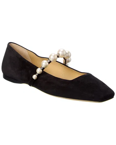 JIMMY CHOO ADE SUEDE FLAT