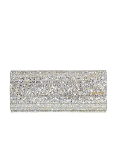 Jimmy Choo Adjustable Shoulder Strap Shoulder Bag In Gray