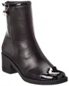 Jimmy Choo Adry 60 Leather Bootie In Black