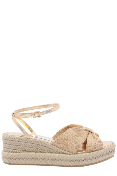 Jimmy Choo Aella Wedges In Beige