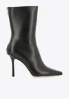 Jimmy Choo "agathe 100" Ankle Boots In Black