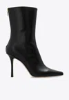 JIMMY CHOO AGATHE 100 ANKLE BOOTS IN CALF LEATHER