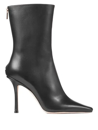 Jimmy Choo Agathe 100 Ankle Boots Black