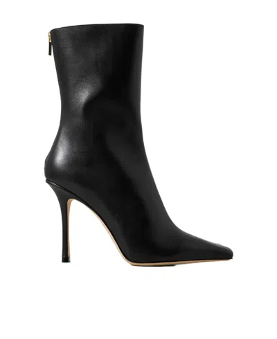 JIMMY CHOO JIMMY CHOO AGATHE ZIPPED POINTED-TOE BOOTS