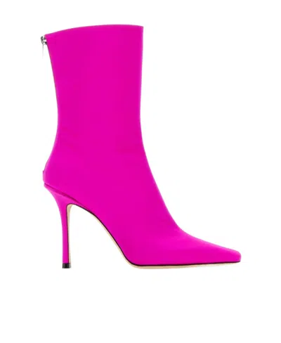 JIMMY CHOO JIMMY CHOO AGATHE 100 POINTED-TOE ANKLE BOOTS