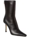 Jimmy Choo Agathe Ab 100 Leather Bootie In Black