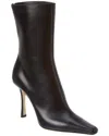 Jimmy Choo Agathe 100 Leather Ankle Boots In Black