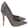 Jimmy Choo Agnes Pumps In Silver Glitter In Silver