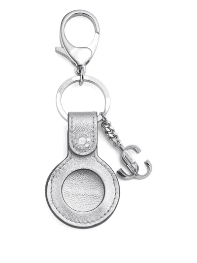Jimmy Choo Airtag キーホルダー In Metallic