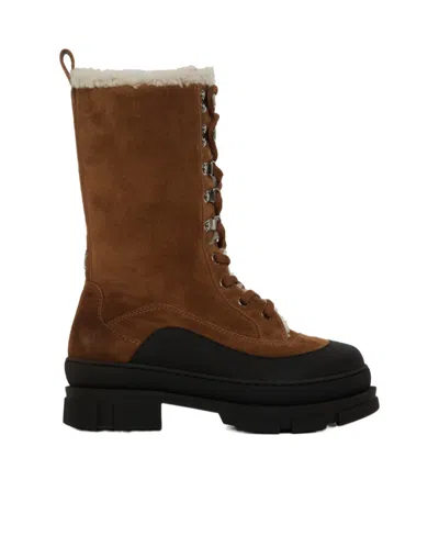 Jimmy Choo Aldea Lace-up Boots In Brown