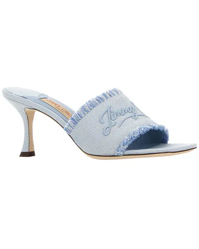 Jimmy Choo Alexia 70 Denim Sandal In Multi