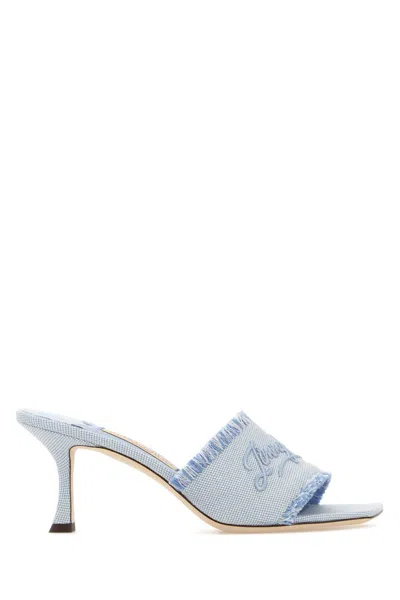 Jimmy Choo Alexia 70 Mule In Blue