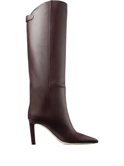 JIMMY CHOO 85MM ALIZZE KNEE-HIGH BOOTS