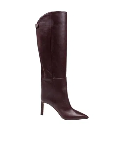 Jimmy Choo Alizze 85 Pointed-toe Boots In Black
