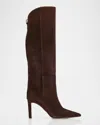 Jimmy Choo Alizze 85 Suede Knee-high Boots In Multi