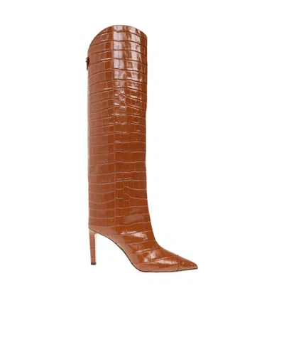 JIMMY CHOO ALIZZE 85MM POINTED-TOE BOOTS