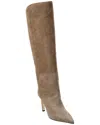 Jimmy Choo Alizze Kb 85 Suede Knee-high Boot In Brown