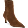 Jimmy Choo Marina Ankle Boots In Brown Suede In Oak