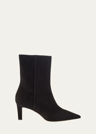 Jimmy Choo Alizze Suede Ankle Booties In Black