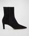 Jimmy Choo Alizze Suede Ankle Booties In Black