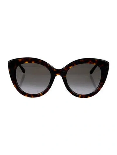 Pre-owned Jimmy Choo Ally Cat-eye Sunglasses In Brown