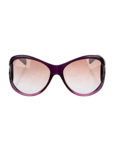 Pre-owned Jimmy Choo Ally Oversize Sunglasses In Purple