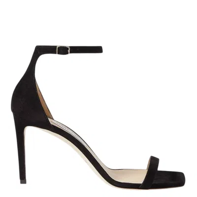 Jimmy Choo Alva 85 Suede Sandals In Animal Print