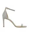 Jimmy Choo Platinum Ice Alva 85 Glitter Sandals In Nude