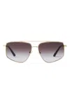 Jimmy Choo Alyssa Sunglasses In Gold