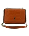 Jimmy Choo Orange Leather Top Handle And Shoulder Bag