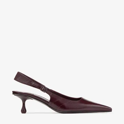 Jimmy Choo Amel 50 Leather Slingback Pumps In Multi