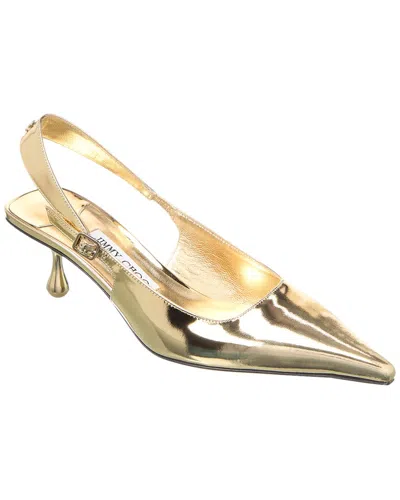 Jimmy Choo Amel 50 Leather Slingback Pump