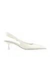 Jimmy Choo Didi 45 Glossy Patent Leather Slingback Pumps In White
