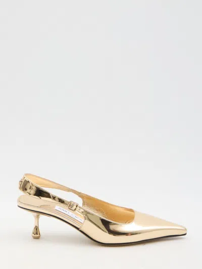 Jimmy Choo Amel 50 Pumps In Gold