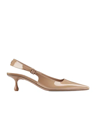Jimmy Choo Amel 50 Shallow High-heeled Sandals In Nude