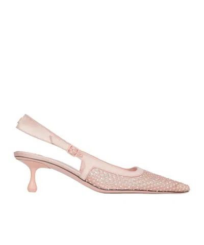 Jimmy Choo Amel Heeled Sandals In Macaron/crystal