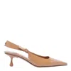 Jimmy Choo Women's Amel 50mm Patent Leather Slingback Pumps In Brown