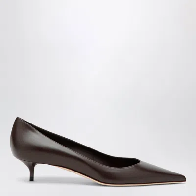 Jimmy Choo Amelia 35 Pumps In Chocolate Leather In Brown